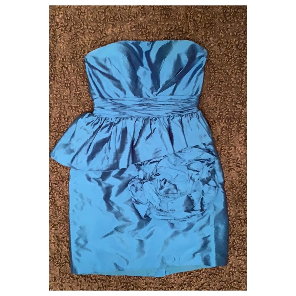 Retro Asymmetrical Peplum Cocktail Dress